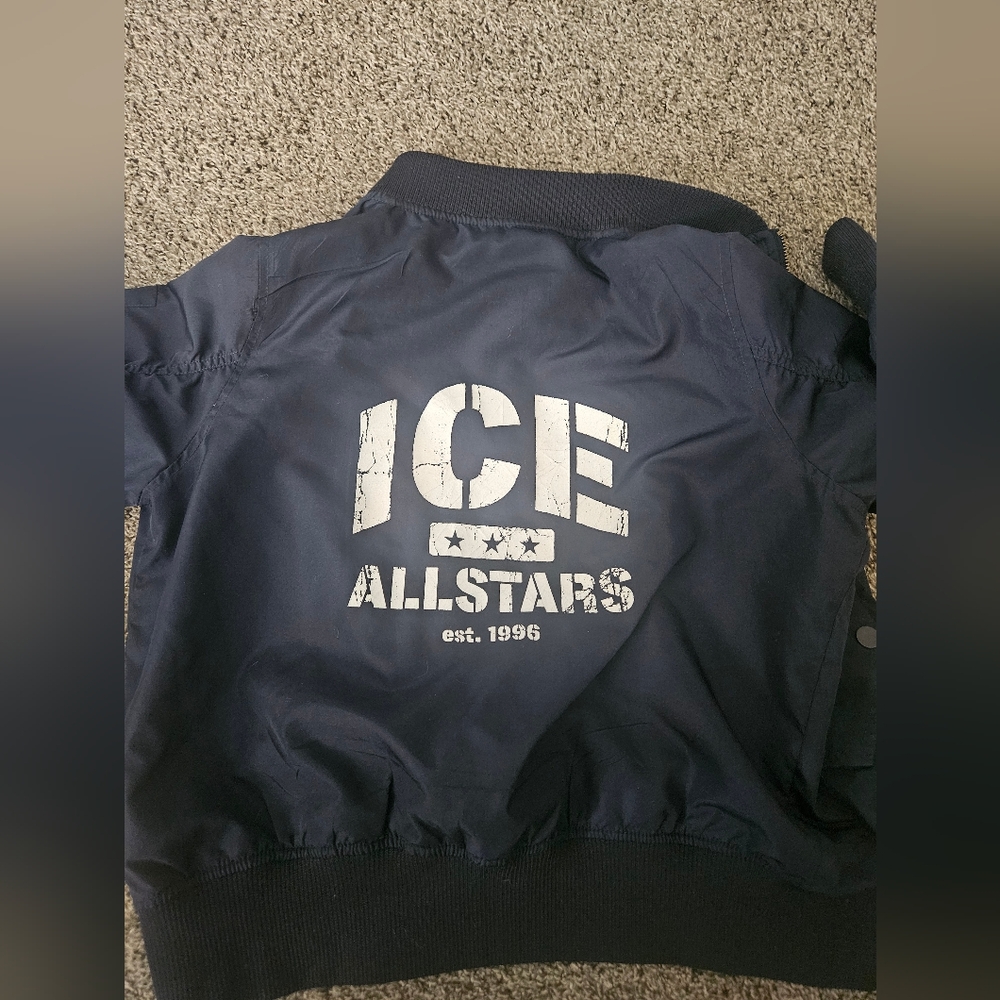 Navy Blue Bomber Jacket